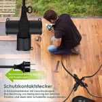 KESSER® Удължителен кабел 15m многощепсел с 3 x Schuko - Image 5