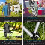 KESSER® къмпинг стол сгъваем до 150 кг - Image 4