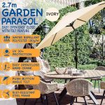 Градински чадър, полиестер 180 g/m² (UV 30+) Parasol - Image 4