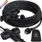 KESSER® Удължителен кабел 15m многощепсел с 3 x Schuko