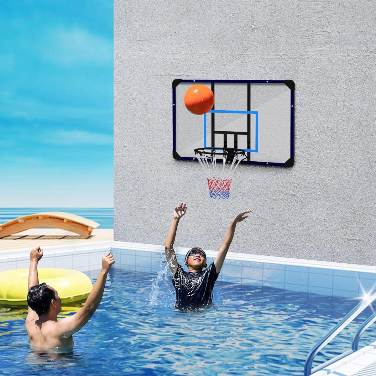 SPORTNOW Стенен баскетболен кош 113 x 61 x 73 cm - Image 2