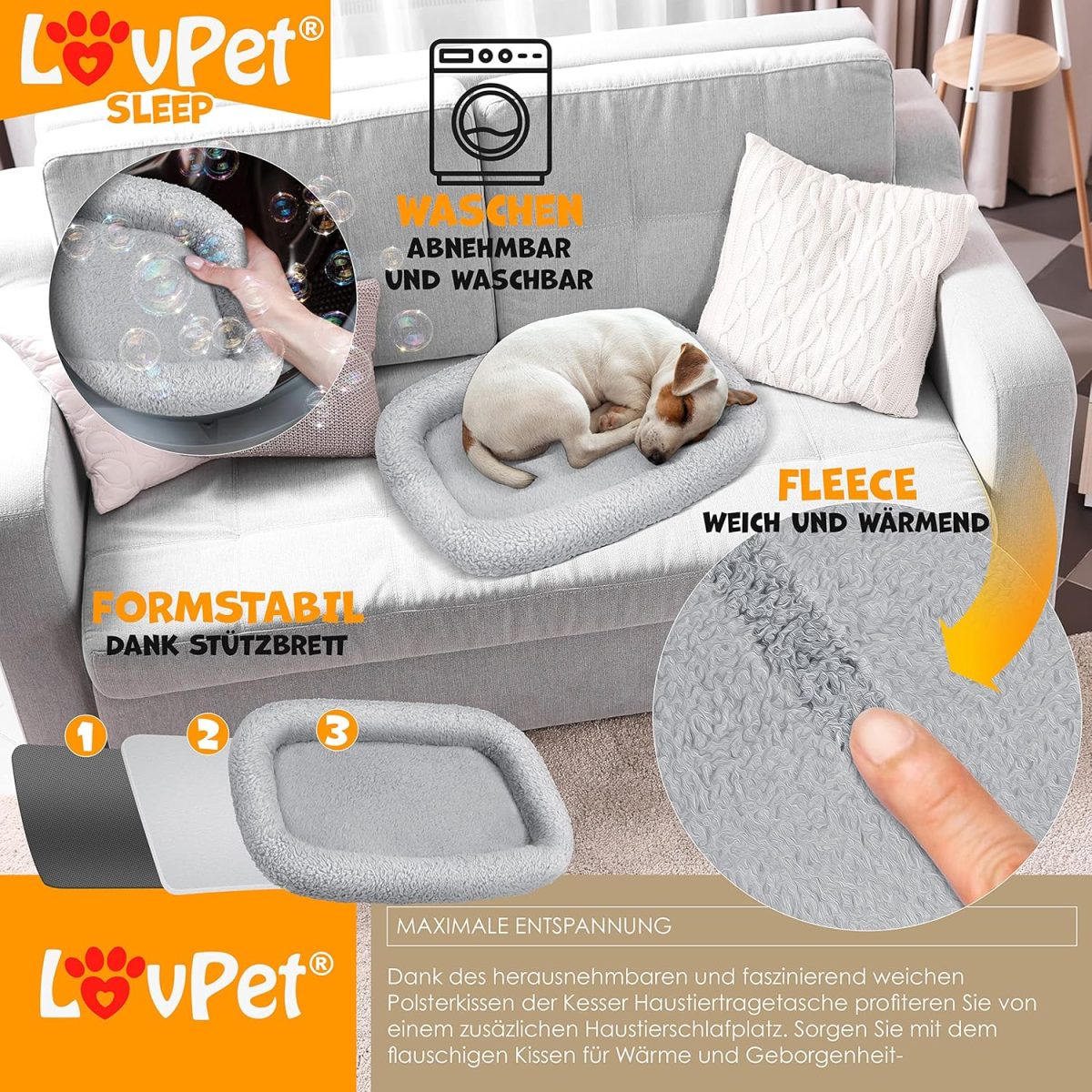 Lovpet® Чанта за кучета и котки 2-в-1 - Image 3