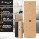 KESSER® постелка за йога корк, вкл чанта и блокче за йога - Image 8
