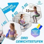 Комплект дъмбели KESSER®, 3 чифта, 1 кг,2кг, 3кг - Image 2