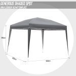 Jago® Шатра - 3x3 м, Водоотблъскваща, UV защита, - Image 3