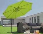 Висящ чадър Ø 350 см, градински чадър, включително стойка - Image 6