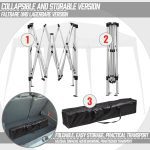 Jago® Шатра - 3x3 м, Водоотблъскваща, UV защита, - Image 7