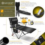 Къмпинг стол - легло KESSER® 2 в 1, шезлонг, до 160 кг - Image 2