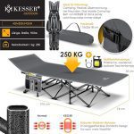 KESSER® Сгъваемо къмпинг легло, къмпинг шезлонг 210см - Image 2