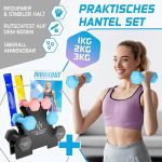 Комплект дъмбели KESSER®, 3 чифта, 1 кг,2кг, 3кг - Image 3