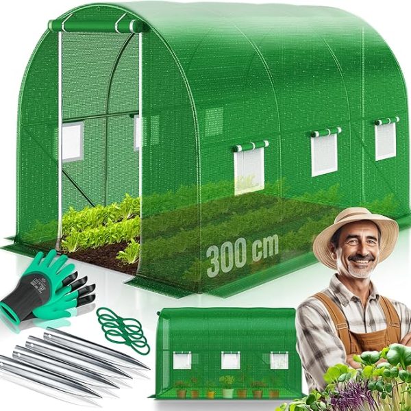 KESSER® фолиева оранжерия с 6 прозореца