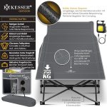 KESSER® Сгъваемо къмпинг легло, къмпинг шезлонг 210см - Image 3