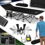 KESSER® Сгъваемо къмпинг легло 190см