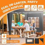 KESSER® 2X странична стена за павилион 3x3м - Image 6