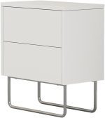 Нощно шкафче Vicco Calvin, бяло, 45 x 50 см