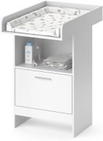 Повивалник Vicco Leo, бял, 60 x 103 см с чекмедже - Image 2