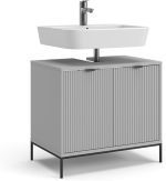 Шкаф за мивка Vicco Eliza, сив, 70 x 63 см с врати и чекмедже - Image 7