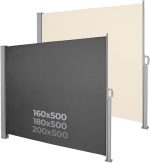 Jago® Прибиращ се параван за външна употреба 500 x 180 см