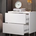 Нощно шкафче Vicco Calvin, бяло, 45 x 50 см - Image 4