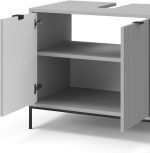 Шкаф за мивка Vicco Eliza, сив, 70 x 63 см с врати и чекмедже - Image 2