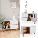 Скрин Vicco Nautica, бял/Сонома, 90 x 61 см - Image 6