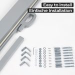 Jago® Прибиращ се параван за открито – 500 x 160 см - Image 8