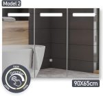 Огледален шкаф за баня Aquamarin® с осветление и шкаф - Image 2