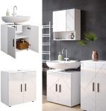 Шкаф за мивка Vicco Irma, бял гланц, 60 x 59 см - Image 7