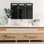 Огледален шкаф за баня Aquamarin® с осветление и шкаф - Image 5