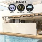 Jago® Прибиращ се параван за открито – 500 x 160 см - Image 2