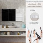 Огледален шкаф за баня Aquamarin® с осветление и шкаф - Image 7