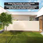 Jago® Прибиращ се параван за открито – 500 x 160 см - Image 3