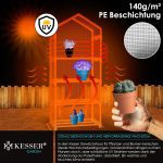 KESSER® 4-етажна оранжерия 69x50x158см с 4 рафта - Image 6