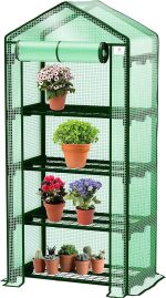 KESSER® 4-етажна оранжерия 69x50x158см с 4 рафта