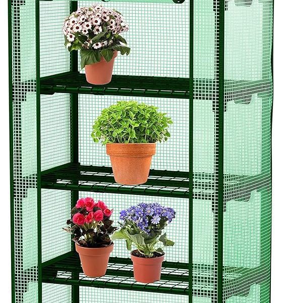 KESSER® 4-етажна оранжерия 69x50x158см с 4 рафта