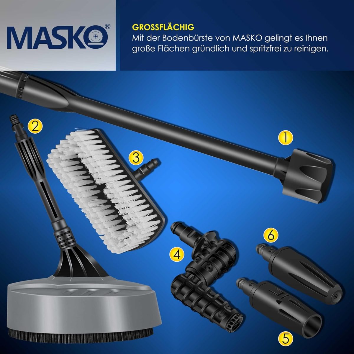 MASKO® Водоструйка 2200 вата 165 бара 450 л/ч - Image 9