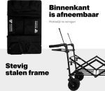 Сгъваема количка с подвижен покрив, черна - Image 4