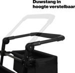 Сгъваема количка с подвижен покрив, черна - Image 10