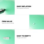 Rockerz Fitness® Йога топка с помпа 65см - Image 8