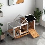 PawHut Клетка за малки животни за зайци, морски свинчета - Image 6