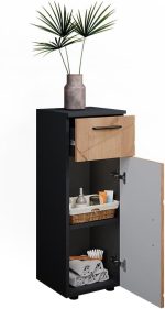 Шкаф за баня Vicco Midi, златен дъб / антрацит, Ирма - Image 4