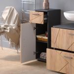 Шкаф за баня Vicco Midi, златен дъб / антрацит, Ирма - Image 7