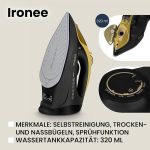 Безжична парна ютия ZEEGMA IRONEE с керамична подметка - Image 5