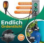 Градински контакт с колона със сензор за здрач - Image 4