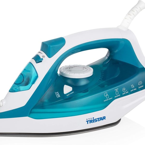Парна ютия Tristar ST-8320 2600W Тюркоаз, Бяла