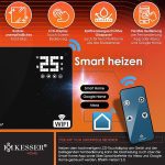 KESSER® Стъклен конвектор, функция за WiFi приложение - Image 2