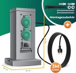 Градински контакт с колона със сензор за здрач - Image 2