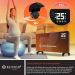 KESSER® Стъклен конвектор, функция за WiFi приложение - Image 7