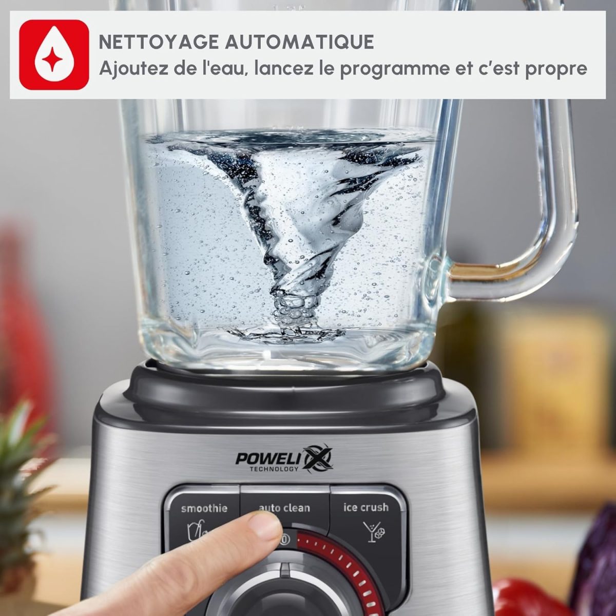 Блендер Moulinex Perfect Mix, стъклен буркан, 1,5 литра, 1200W - Image 9