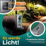 Градински контакт с колона със сензор за здрач - Image 9